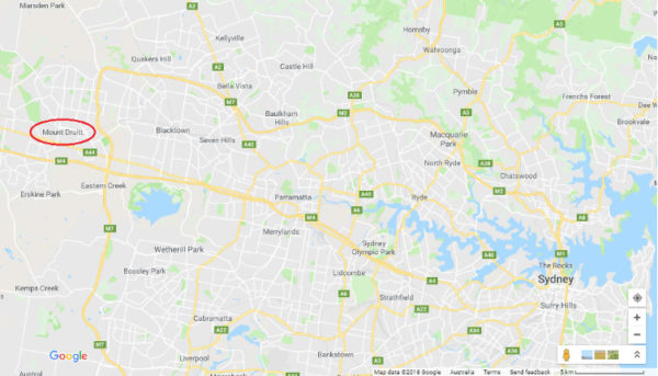 MT Druitt Map